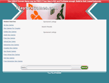 Tablet Screenshot of playsexgames.com